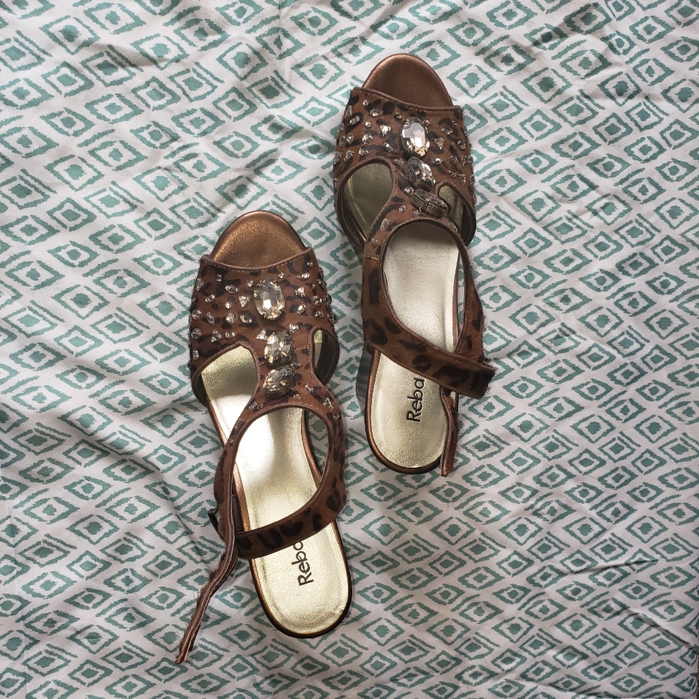 Reba Shoes | Reba Kate Wedges | Color: Brown/Tan